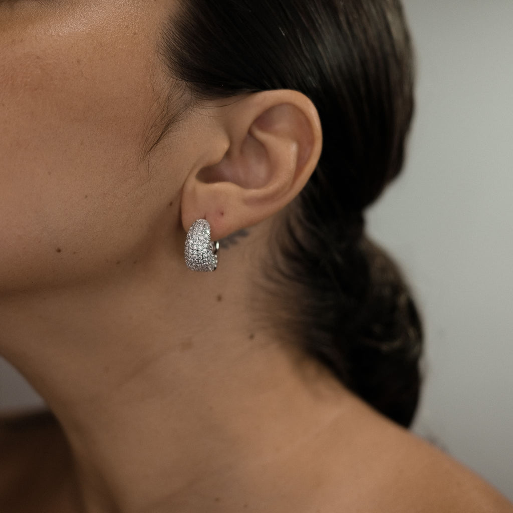 Brinco Gota De Zirconia